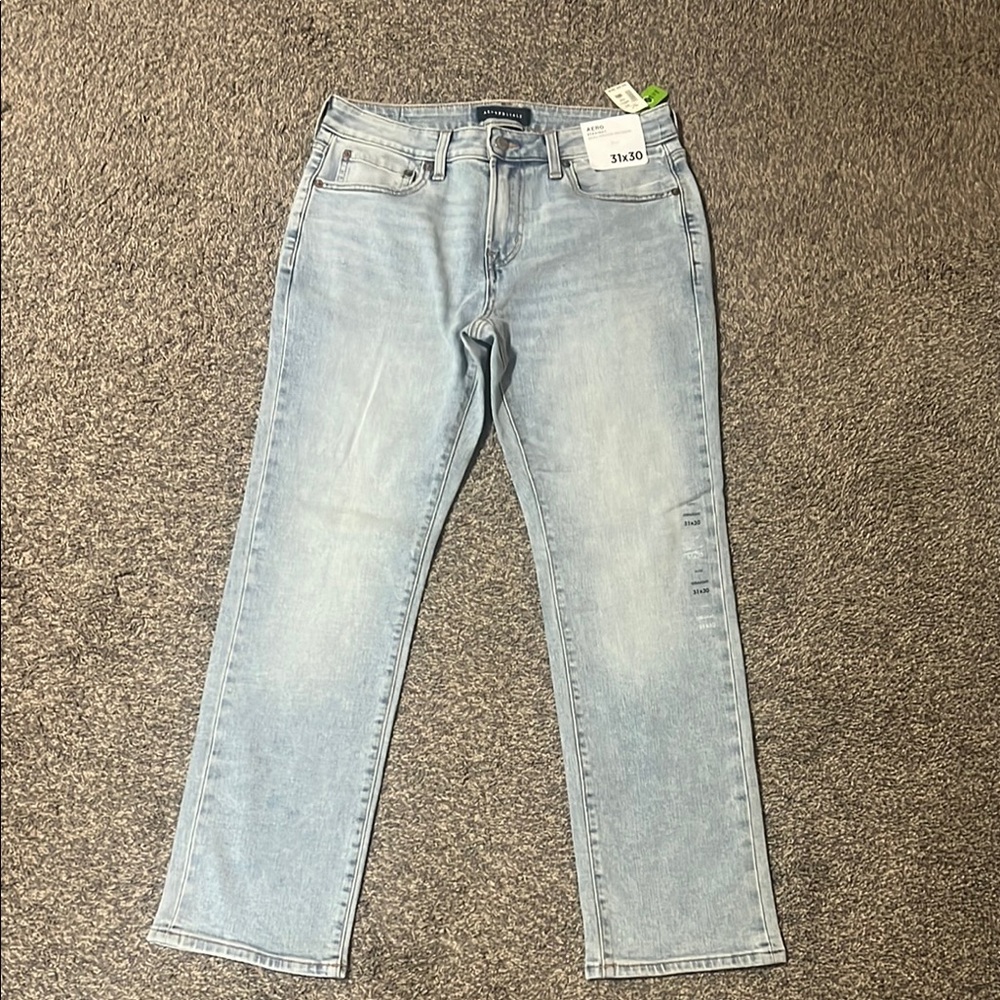 Men’s Aeropostale Blue Straight Jeans Classic Style